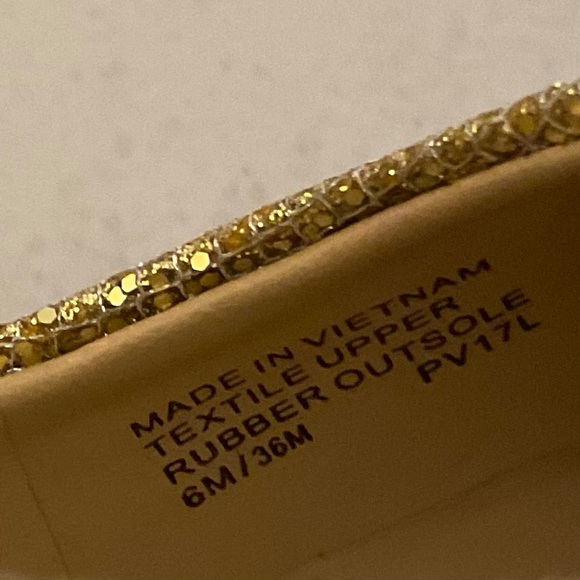 Michael Kors Dorothy Flex Pumps Glitter Gold Sz 6M - Picture 10 of 10